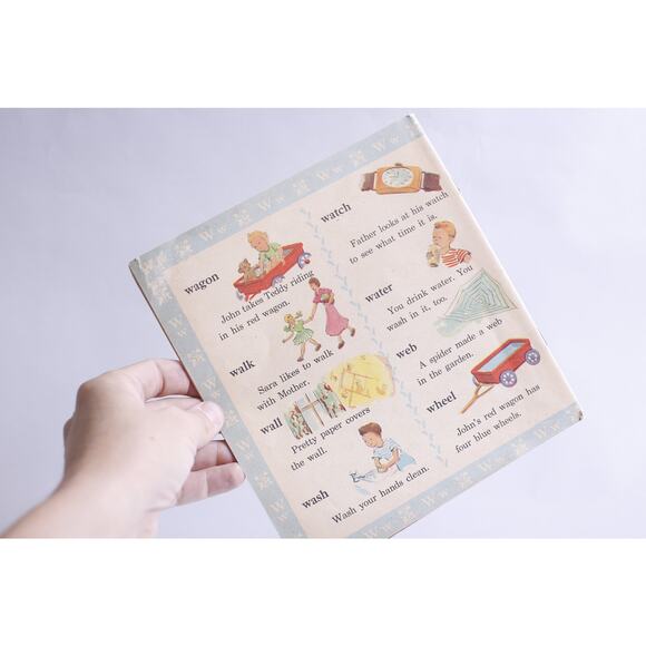 Letters and Words, Vintage Picture Book, Children, Preschool - Picture 2 of 3